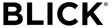The logo for Blick, a Magenta Momz sponsor.